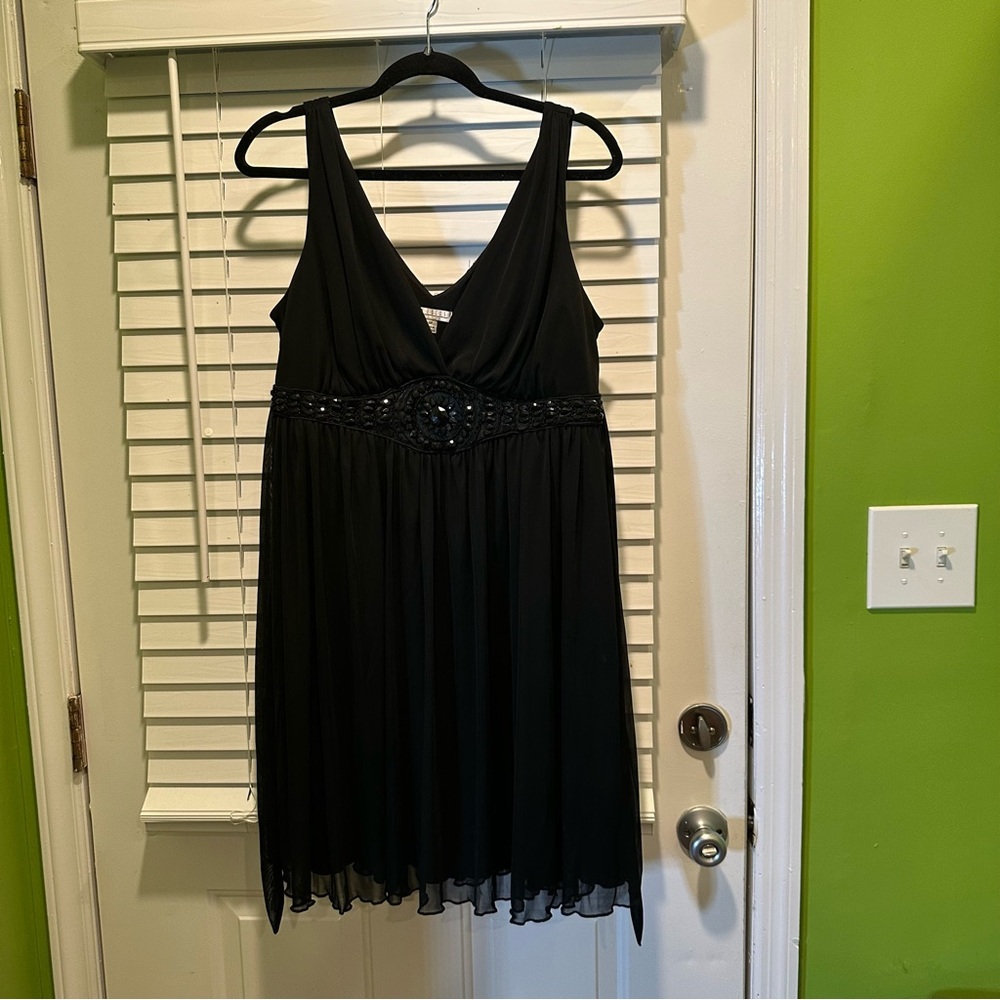Enfocus Studio Black Sleeveless Midi Dress